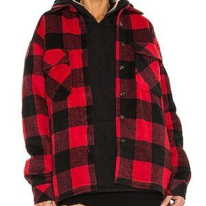LAMARQUE x REVOLVE Storm Plaid Shirt Jacket in Buffalo (Sz S)